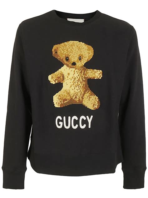 bear t shirt gucci|gucci guccy teddy bear sweatshirt.